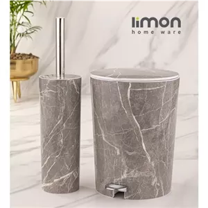 سطل و فرچه طرح ماربل لیمون مبلمان نارنجی مدل 525288