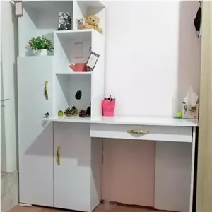 میزتحریر کلاسیک کتابخانه دار مبلمان نارنجی مدل 524196