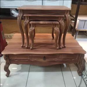 ست میز عسلی و جلومبلی 4 تایی مینو مبلمان نارنجی مدل 523536