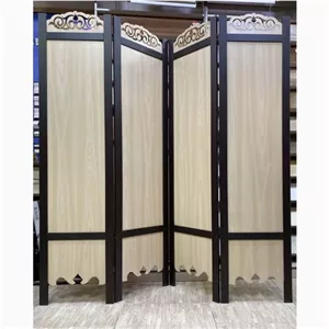 پارتیشن متحرک ساده چهار لنگه رنگ افرا مبلمان نارنجی مدل 531344