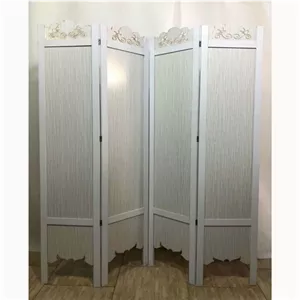 پارتیشن متحرک ساده چهار لنگه سفید باران مبلمان نارنجی مدل 531565