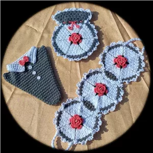 ست لیف ترکی عروس مبلمان نارنجی مدل 528733