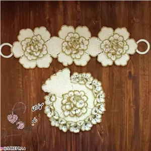 سرویس لیف عروس 7 مبلمان نارنجی مدل 527471