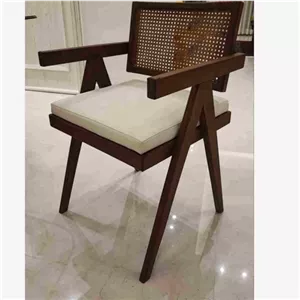 صندلی پشت حصیری تمام راش جدید مبلمان نارنجی مدل 514037