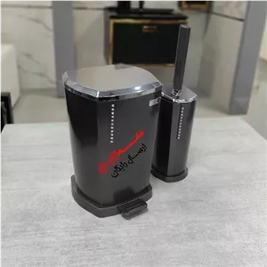 سطل و فرچه بتیس مدل نگین رنگ متالیک کروم مبلمان نارنجی مدل 525243