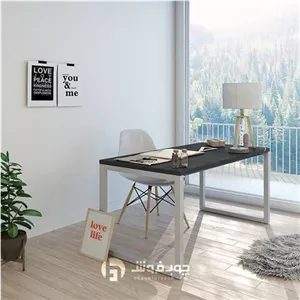میز کارمندی ام دی اف با پایه فلزی مدل K79 مبلمان نارنجی مدل 528497