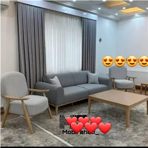 مبل راحتی آیسان مدل مینی مالرنگبند طوسی سفید ابی مبلمان نارنجی مدل 514583