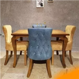 چستر صندلی ناهار خوری 4نفره مبلمان نارنجی مدل 522208