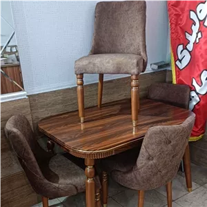 نهارخوری بوگاتی مبلمان نارنجی مدل 521063