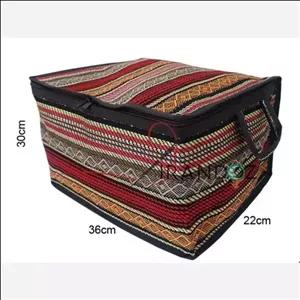 بقچه لباس جاجیم سایز 2 مبلمان نارنجی مدل 526770