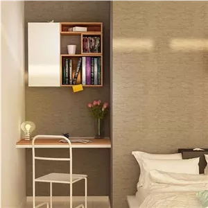 شلف دیواری مدل 007 تمام MDF درب مناسب کتابخانه و.. در ابعاد متخلف مبلمان نارنجی مدل 520838