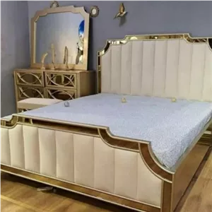 سرویس خواب دونفره نگین ام دی اف مبلمان نارنجی مدل 517477