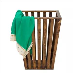 سبد رخت چرک مدل ذورنقه مبلمان نارنجی مدل 527016