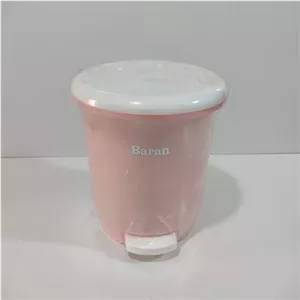 سطل زباله کوچک پدالی گرد باران مبلمان نارنجی مدل 524531