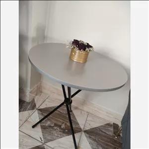 میز خاطره پایه فلزی مبلمان نارنجی مدل 521113