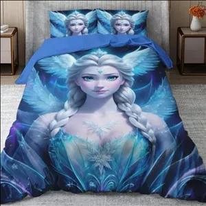 سرویس روتختی یکنفره طرح دخترانه پارچه میکرو ترک کد G403 مبلمان نارنجی مدل 517169