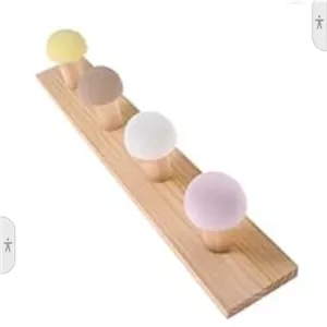 جالباسی دیواری آویز لباس چوب لباسی دیواری چوبی مدل رنگین کنان مبلمان نارنجی مدل 523710