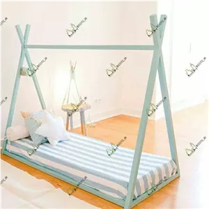 تخت سرخپوستی ام دی اف سایز کودکموجود استارسال بصورت است مبلمان نارنجی مدل 519397