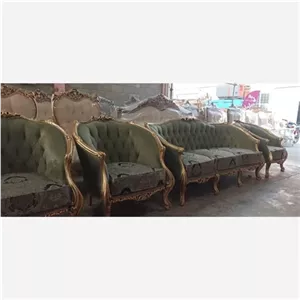 مبل 9 نفره مدل استیل زمرد کد 257 مبلمان نارنجی مدل 514865