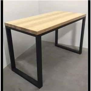 میز ساده صفحه دوبل میز مطالعه چوبی و فلزی کد 114 مبلمان نارنجی مدل 528036