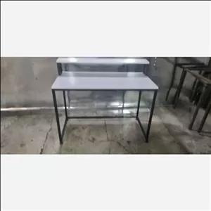 میز کامپیوتر کانتر دار میز کامپیوتر چوبی فلزی کد 08 مبلمان نارنجی مدل 529990