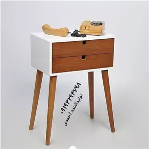 میز تلفن کلاسیک مبلمان نارنجی مدل 528198 