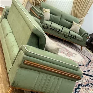 مبل راحتی آیسان مدل لورنت آماده ارسال مبلمان نارنجی مدل 513476