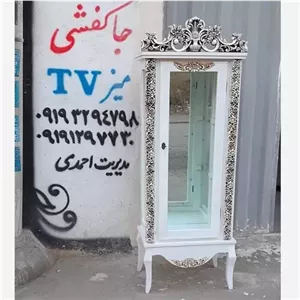 مینی بوفه منبتی تاج گل پرفروش مبلمان نارنجی مدل 526421