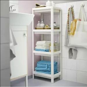 شلف حمام ایکیا مدل 4 طبقه مبلمان نارنجی مدل 527406