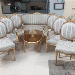 مبل 9نفره استیل چوب راش مبلمان نارنجی مدل 513236