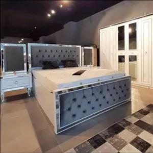 سرویس خواب دونفره ام دی اف ارمیتا مبلمان نارنجی مدل 516218