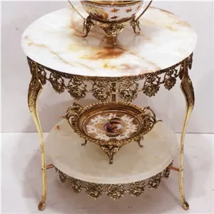 میز برنز گل رز سایز 50 مبلمان نارنجی مدل 527254