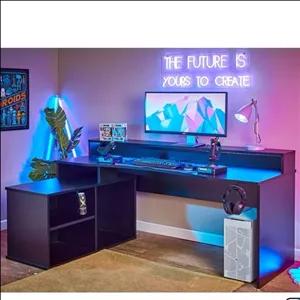 میز کامپیوتر گیمینگ مدرن F333 مبلمان نارنجی مدل 528985