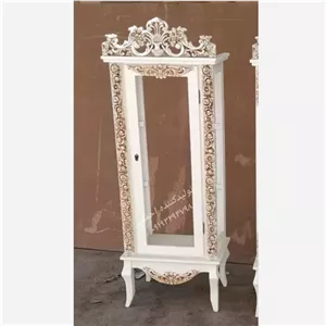 مینی بوفه منبتی گلبرگ مبلمان نارنجی مدل 529183