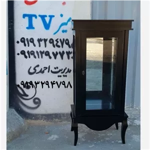 مینی بوفه مشکی کلاسیک مبلمان نارنجی مدل 524401