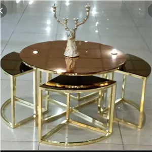 عسلی و جلو مبلی طرح پیتزایی در دو رنگ فورتیک و سیلور با صفحه mdf و شیشه مبلمان نارنجی مدل 522134