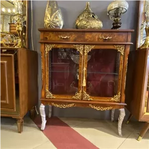 مینی بوفه دودرب مازول طول95 ارتفاع112 عمق33 مبلمان نارنجی مدل 525656