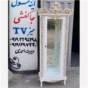 بوفه منبتی سفید طلایی مدرن مبلمان نارنجی مدل 523654