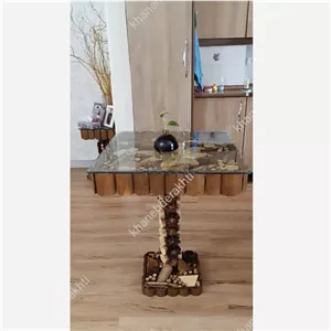 میزخاطره مربع میزخاطره گرد جنگلی میز روستیک جدید سنتی مبلمان نارنجی مدل 528830