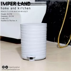 سطل 5 لیتری دیاکو مبلمان نارنجی مدل 524498