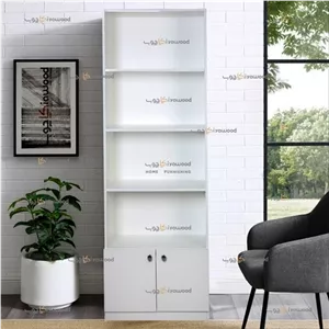 قفسه کتابخانه کلاسیک مدل 60 کمددار کیاچوب مبلمان نارنجی مدل 520957