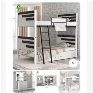 تخت خواب 2 طبقه مدل رادو مبلمان نارنجی مدل 518507