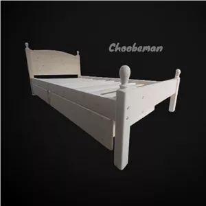 تخت خواب یک نفره چوبی کلاسیک کشو دار مناسب تشک 100-200 مبلمان نارنجی مدل 518103