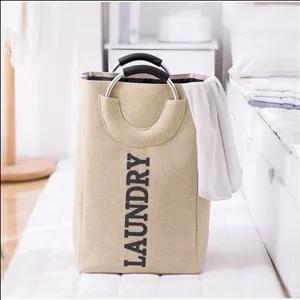 کیف رخت چرک مدل LAUNDRY دسته فلزی کد مبلمان نارنجی مدل 525965