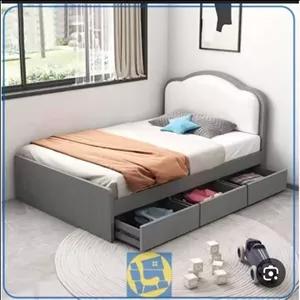 تخت خواب نیلو 200در120 تمام ام دی آف F54 مبلمان نارنجی مدل 516607