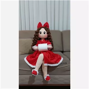 عروسک رولی سایز 70 سانتی مبلمان نارنجی مدل 528901