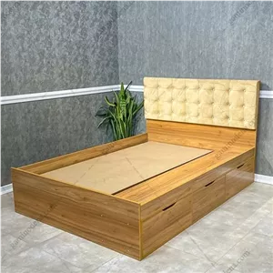 تخت خواب mdf یک نفره/یک نیم نفره/دونفره مبلمان نارنجی مدل 516121