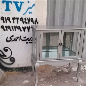 مینی بوفه مدرن کلاسیک مبلمان نارنجی مدل 524044
