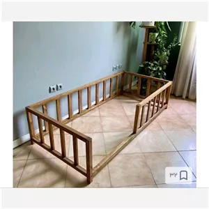تخت خواب روستیک مونته سوری نوجوان کد90، مبلمان نارنجی مدل 519155