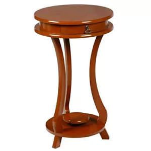 میز تلفن گرد مدل فانوسی مبلمان نارنجی مدل 528142 